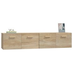 Greatstore Nástěnné skříňky 2 ks dub sonoma 80x35x36,5 cm kompozitní dřevo