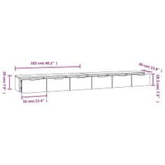 Vidaxl Nástěnné skříňky 2 ks dub sonoma 102x30x20 cm kompozitní dřevo