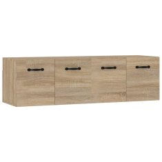 Greatstore Nástěnné skříňky 2 ks dub sonoma 80x35x36,5 cm kompozitní dřevo