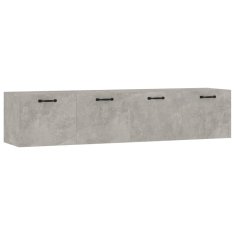 Greatstore Nástěnné skříňky 2 ks betonově šedé 60x36,5x35 cm kompozit