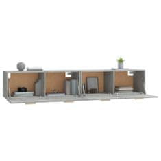 Petromila Nástěnné skříňky 2 ks betonově šedé 100x36,5x35 cm kompozit