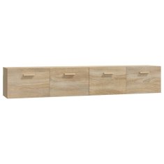 Greatstore Nástěnné skříňky 2 ks dub sonoma 100x36,5x35cm kompozitní dřevo