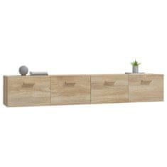 Greatstore Nástěnné skříňky 2 ks dub sonoma 100x36,5x35cm kompozitní dřevo