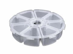 Kraftika 1ks transparent plastový box / zásobník 10 cm