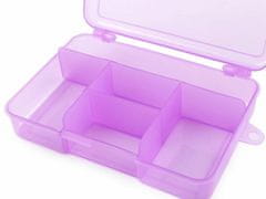 Kraftika 1ks transparent plastový box / zásobník 3,3x9,5x14,5 cm