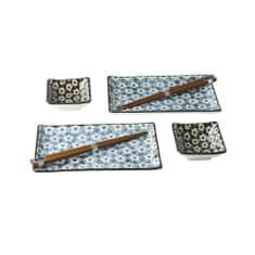 MIJ Europe Sushi set Navy & White UME Design