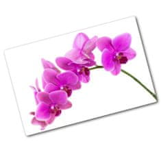 Wallmuralia Deska na krájení skleněná Růžová orchidej 80x52 cm