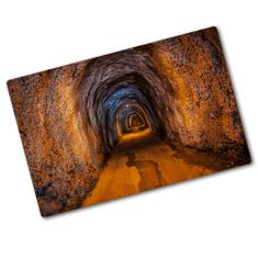 Wallmuralia Kuchyňská deska skleněná Podzemní tunel 80x52 cm