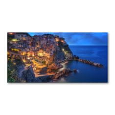 Wallmuralia Foto-obraz fotografie na skle Manarola Itálie 120x60 cm 2 úchytky