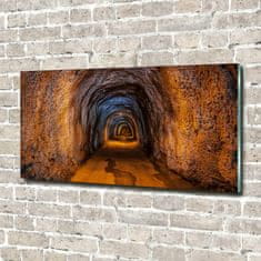 Wallmuralia Foto obraz skleněný horizontální Podzemní tunel 140x70 cm 2 úchytky