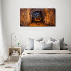 Wallmuralia Foto obraz skleněný horizontální Podzemní tunel 120x60 cm 4 úchytky