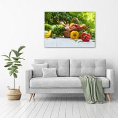 Wallmuralia Foto obraz skleněný horizontální Koš zeleniny 100x70 cm 2 úchytky