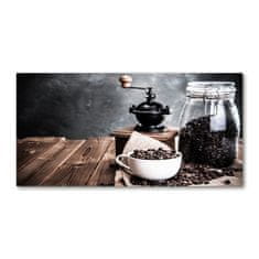 Wallmuralia Foto obraz skleněný horizontální Mlýnek na kávu 100x70 cm 2 úchytky