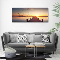 Wallmuralia Foto obraz na plátně Západ slunce 125x50 cm