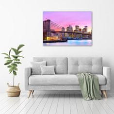 Wallmuralia Foto-obraz fotografie na skle Manhattan New York 100x70 cm 2 úchytky