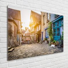 Wallmuralia Foto obraz sklo tvrzené Okouzlující ulička 100x70 cm 4 úchytky