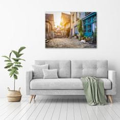 Wallmuralia Foto obraz sklo tvrzené Okouzlující ulička 100x70 cm 4 úchytky