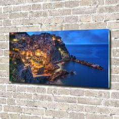 Wallmuralia Foto-obraz fotografie na skle Manarola Itálie 120x60 cm 2 úchytky