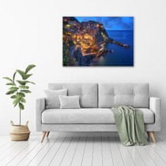 Wallmuralia Foto-obraz fotografie na skle Manarola Itálie 100x70 cm 4 úchytky