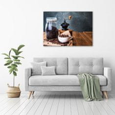 Wallmuralia Foto obraz skleněný horizontální Mlýnek na kávu 100x70 cm 4 úchytky