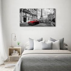 Wallmuralia Foto-obrah sklo tvrzené Červená limuzína 120x60 cm 2 úchytky