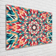 Wallmuralia Foto obraz fotografie na skle Kaleidoskop 100x70 cm 2 úchytky