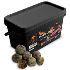 Mastodont Baits Boilies Black Mamba 1 kg 36 mm "HARD &amp; LIGHT EDITION"