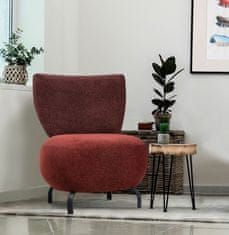 Atelier Del Sofa Křeslo Loly - Claret Red, Červená