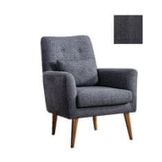 Atelier Del Sofa Křeslo Zeni Berjer - Dark Grey, Tmavá Šedá