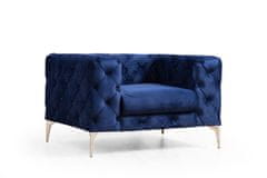 Atelier Del Sofa Křeslo Como - Navy Blue, Modrá