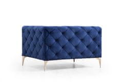 Atelier Del Sofa Křeslo Como - Navy Blue, Modrá