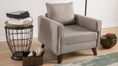 Atelier Del Sofa 1-místná pohovka - křeslo Bella Armchair - Cream, Krémová