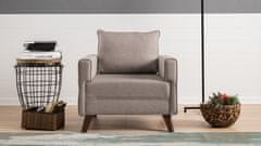 Atelier Del Sofa 1-místná pohovka - křeslo Bella Armchair - Cream, Krémová