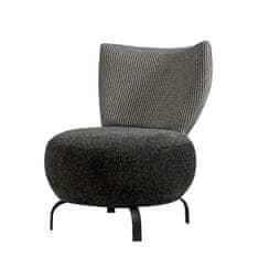 Atelier Del Sofa Křeslo Loly - Anthracite, Antracitová