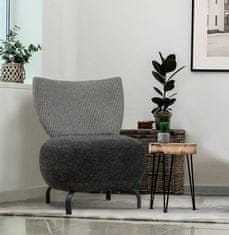 Atelier Del Sofa Křeslo Loly - Anthracite, Antracitová