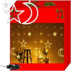 Iso Trade LED vánoční osvětlení - hvězdy / měsíc | teplá bílá