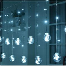 Iso Trade Vánoční osvětlení - světelný závěs 108 LED | studená bílá