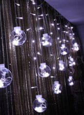Iso Trade Vánoční osvětlení - světelný závěs 108 LED | studená bílá