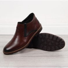 Rieker Pánské zateplené kožené boty velikost 46