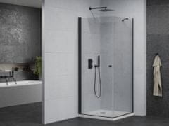 Mexen Pretoria sprchový kout 100x100, transparent, černá + sprchová vanička včetně sifonu (852-100-100-70-00-4010B)