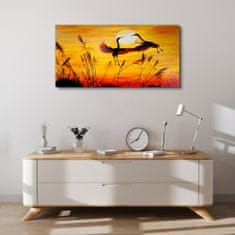 COLORAY.CZ Obraz na plátně Zvířata Birds Sunset 100x50 cm