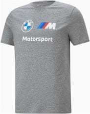 Bmw triko PUMA ESS MMS LOGO medium heather modro-bílo-červeno-šedé S