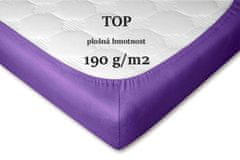 Dadka  Jersey prostěradlo purpur 60x120x10 cm