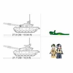 Sluban Model bricks m38-b1011 hlavní bitevní tank t-72b3 2