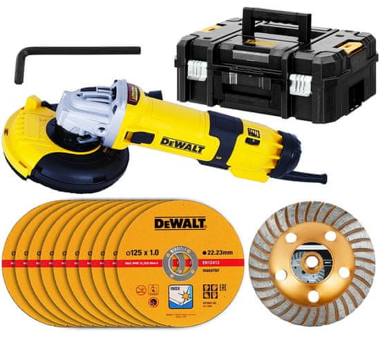 DeWalt Sada brusky na beton DWE4257 1500W