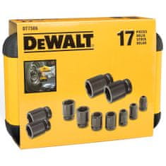 DeWalt Sada 17 ks narážecích nástavců 1/2''