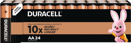 Duracell ALKALINOVÉ BATERIE AA LR6 BL24 BASIC x24