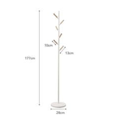 Yamazaki Věšák Plain 2814 Pole Hanger | bílý