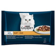 Gourmet PERLE Duo 3+1 Multipack 4x85g Masové Duo