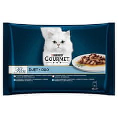 Gourmet PERLE Duo 3+1 Multipack 4x85g Rybí Duo